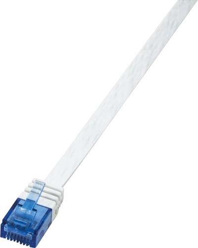 LogiLink CF2051U RJ45 Netwerkkabel, patchkabel CAT 6 U/UTP 2.00 m Wit Zeer flexibel 1 stuk(s)