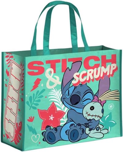 Lilo & Stitch: Shopper 450x400mm, gerecycleerd van PET flessen, Lilo en stitch tas, Boodschappentas, lilo en stitch, Shoppe