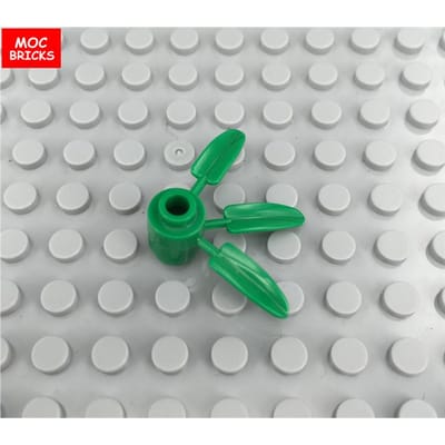 20 pièces/lot Briques MOC L'Usine Bambou Vert Feuilles d'Arbre idéales pour les Fleurs compatibles avec 30176 Briques de Construction DIY Jouet vert