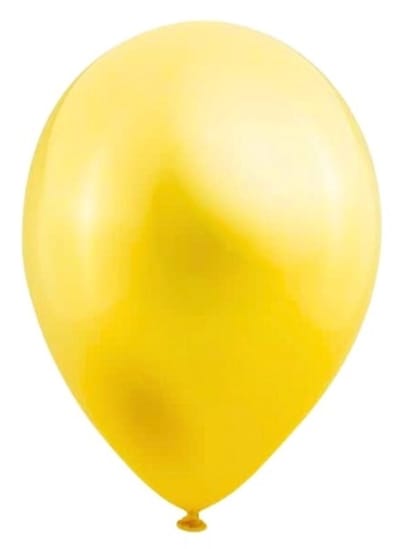 Daily Style – Mini Metallic Ballonnen – Geel – 11 cm – 20 stuks – Feestdecoratie