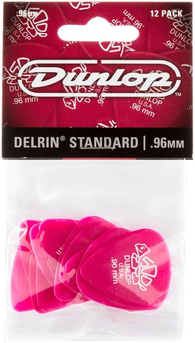 Dunlop 41P96 Delrin Plectrum 0.96mm 12-Pack - Plectra, zakje met 12 stuks
