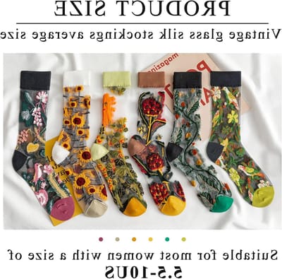 Stijlvolle Hoge Kousen voor Dames met Bloemenprint en Borduursel - Ademend Mesh, Casual en Comfortabel, One Size