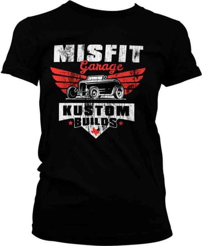 Misfit Garage Dames Tshirt -S- Kustom Builds Zwart