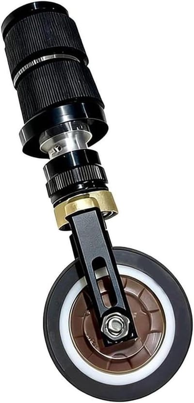 Vouwfiets Zadelpen Wiel - Hulpwiel Duw - Fiets Verplaatsen - Snelle Installatie - 28-32mm - Zwart