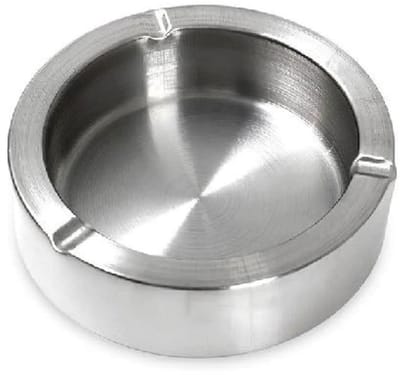 Asbak RVS met dubbele wand Ø 11,5 cm