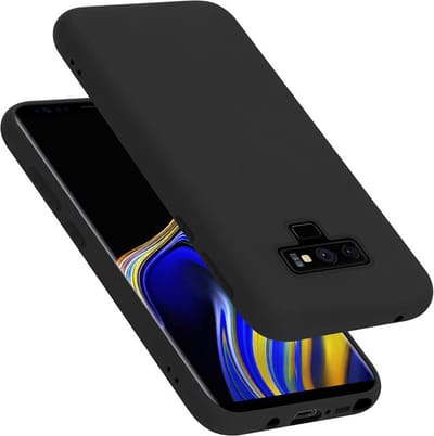 Cadorabo Hoesje geschikt voor Samsung Galaxy NOTE 9 in LIQUID ZWART - Beschermhoes gemaakt van flexibel TPU silicone Case Cover