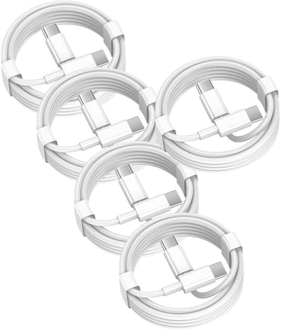 USB C naar USB C kabel - 1 Meter Oplaadkabel 5x - USB-C Oplader Kabel - Wit