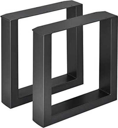 Stalen onderstel set van 2 U bankpoot 40x43 cm