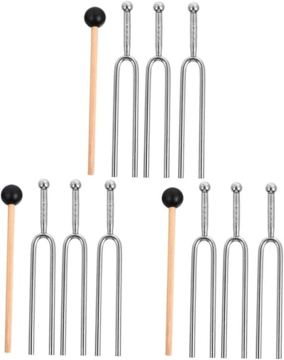 Muziek Stemvorken - Toon Stemvorken - Instrumenten Stemmen - Standaard 440 Hz - 12 cm Lengte - Zilver