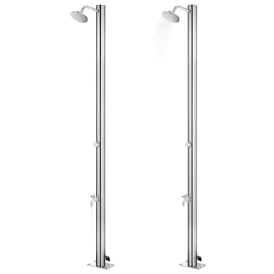 vidaXL - Buitendouche - 215 - cm - roestvrij - staal