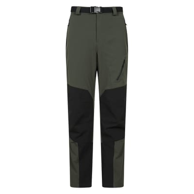 Mountain Warehouse Heren Bos Fleece gevoerde Tweekleurige Winterbroek (Groen)