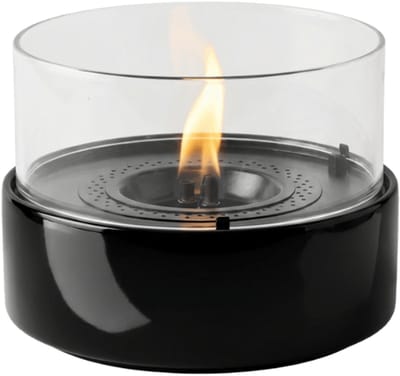 Tenderflame Café 18 Tafelhaard - Reactive Porcelain - Zwart - Sfeerhaard Binnen - Tenderfuel - Bio-Ethanol Alternatief - Rookvrij, veilig, schoon en geurarm