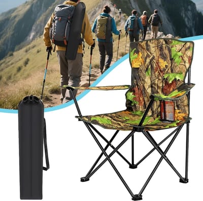 Opklapbare Campingstoel - Draagbare Jachtstoelen Voor Schuilhutten - Camouflage Jachtstoelen - Klapstoel