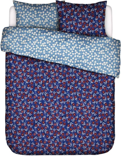 Essenza Blooming Ballet Dekbedovertrek marine blue - Tweepersoons – 200x200/220 cm