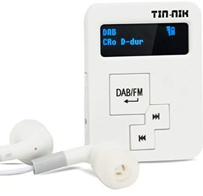 Draagbare Radio - Digitale Ontvanger - Sport en Buiten - OLED Display - 27 gram - Zwart