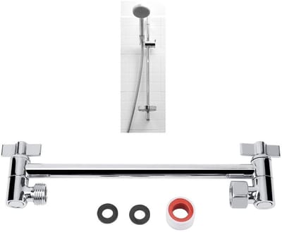 Verstelbare douchearm van messing voor wandmontage met accessoires voor douchekop in de badkamer, ideaal voor optimale douche-ervaring en comfort