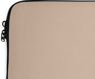 Laptop sleeve - Beige - Effen kleur - Laptop sleeve - Laptop case - 13 Inch - Laptop cover - Back to school spullen - Schoolspullen jongens en meisjes middelbare school - Macbook air hoes - Chromebook sleeve