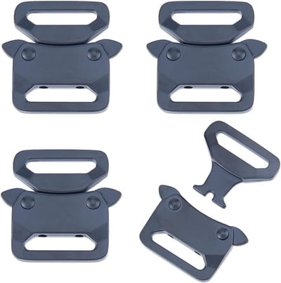 4x Zware Kwaliteit Metalen Gespen 4,2 cm - Snelsluiting voor Paracord, Riemen en Halsbanden