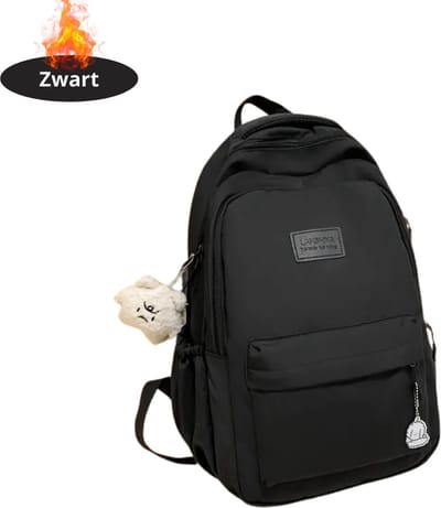 Livano Rugzak - Dames - Heren - Meisje - Jongens - Backpack - Schooltas - Laptoptas - Zwart