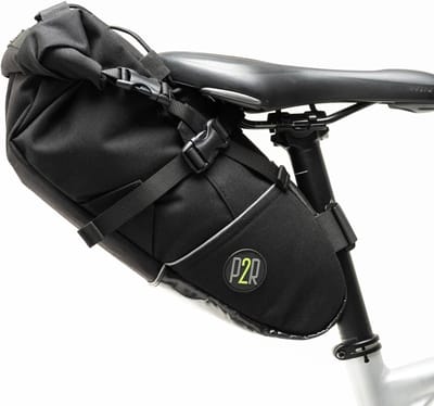 Fiets Zadeltas - Fietstas Onder Zadel - Bikepacking Avonturen - Waterbestendig Cordura Materiaal - 11 Liter Volume - Zwart