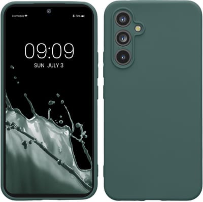 kwmobile telefoonhoesje geschikt voor Samsung Galaxy A54 5G - Hoesje voor smartphone - Precisie camera uitsnede - In blauwgroen