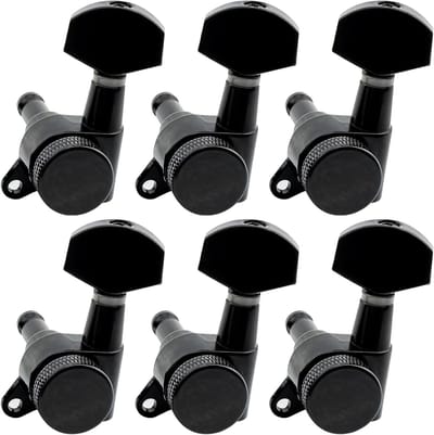 6 Stuks Gitaren Stemmechanismen met Vergrendeling, Waterdichte en Duurzame Tuning Swivels voor Elektrische Gitaren, Geschikt voor Stratocaster en Andere Modellen