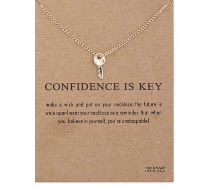 Akyol - goudkleurige ketting met een sleutel - halsketting - ketting – necklace - confidence - sleuteltje - cadeau voor je vriendin - sinterklaas cadeau - ketting - ketting met sleuteltje - halsbandje - ketting voor dame