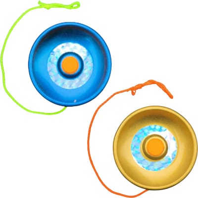Jobber Toys Jojo – Metalen Yoyo Set van 2 – Metallic Multicolor