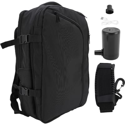 Sac à dos multifonctionnel avec pompe Extensible 36 à 55L Grande capacité Séparation sec humide Vide