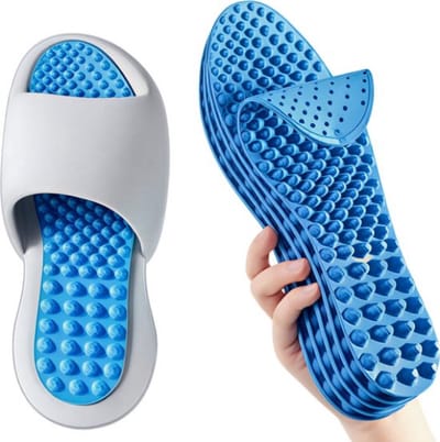 Schokabsorberende Inlegzolen met Massage-Effect (Maat 39-40) – Comfortabele, Elastische Zolen voor Mannen en Vrouwen | Sport, Wandelen, Werkschoenen & Barefoot Schoenen