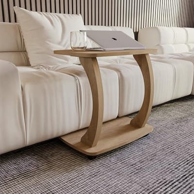 Salontafel - Ronde Tafel - Woonkamer Inrichten - Stijlvol Design - 60x40x60 cm - Roker-eik