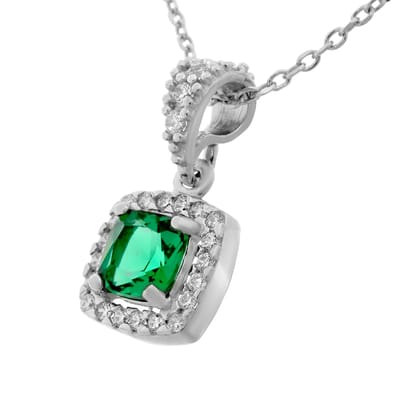 Orphelia ZH-7199/GR - CHAIN WITH PENDANT PRINCESS - 925 silver - cubic zirkonia - 45 cm