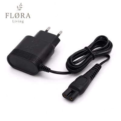 FLØRA Living Oplader geschikt voor Philips Scheerapparaat - 15V / 5.4W - Vervangende Adapter voor HQ7, HQ8, HQ9, RQ10, RQ11 & RQ12 Serie - Scheerapparaat Oplader - Zwart