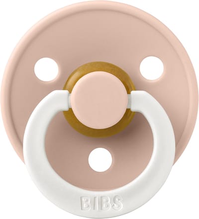 BiBs Glow In The Dark Fopspeen - Anatomisch - 0-6 Mnd - Blush