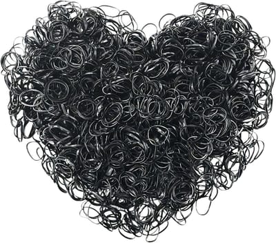 3000 Stuks Mini Rubber Bands voor Vlechten en Ponytails - Zachte Elastische Haartjes voor Kinderen en Meisjes - Zwart en Ideaal voor Kleine Haarstijlletjes