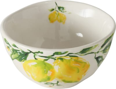 Boltze Home Mueslischaal 'Lemony' dolomite 500 ml dia14x8cm Handgemaakt Vaatwasmachinebestendig