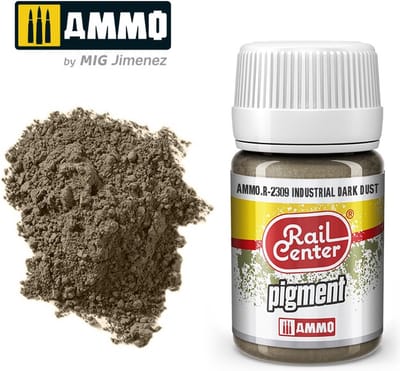 AMMO by Mig Jimenez Modelbouwdecoratie - MIG R2309 Rail Center - Dark Dust - Pigments - 35 ml Effecten potje