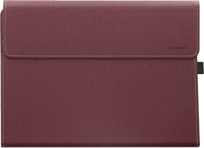 Avizar Foliohoes Geschikt voor Microsoft Surface Pro 9 en Pro 11 SafeStand collectie met magnetische sluiting, Bordeaux