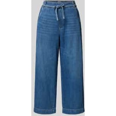 Culotte met strikceintuur en achterzakken