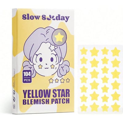 SlowSunday Gele Ster Onzuiverheden Pleister, Schattige Gele Ster-vorm, Hydrocolloïde Materialen, Ultra-dun Ontwerp, Volledige Dekking, Waterdicht & Ademend, Comfortabel, Niet-Irriterend, Betere Dekking, Y2K, Geschikt Voor Herfst & Winter, Halloween & Kerstmis