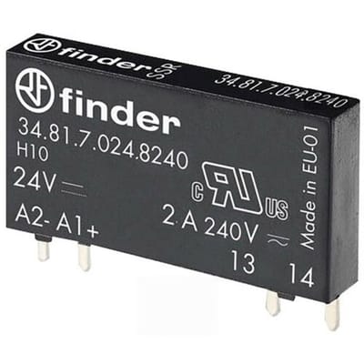 Finder Halfgeleiderrelais 34.81.7.024.8240 2 A Schakelspanning (max.): 275 V/AC Schakelend bij overbelasting 1 stuk(s)