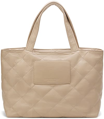 SEIDENFELT MANUFAKTUR Schoudertas Evenes Big Tote Light Sand Beige