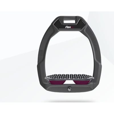 Veiligheidseindringen voor endurancepaardrijden antraciet/grijs/paarse Flex-On Safe-On