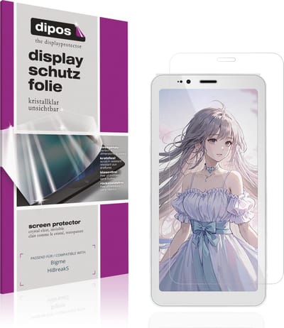dipos – 4x Beschermfolie geschikt voor Bigme HiBreakS | Krasbestendige & heldere Screenprotector Ultra-Thin