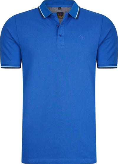 Mario Russo Polo shirt Edward - Polo Shirt Heren - Poloshirts heren - Katoen - Klassiek Blauw