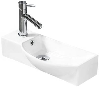 Mexen Hugo opzetwastafel rechts 50 x 23 cm, wit - 21255000R
