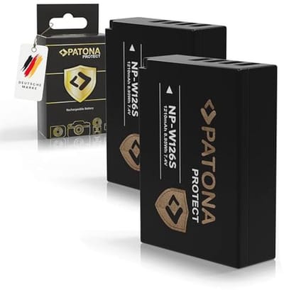 Accu NP-W126s NP-W126 (2x) met NTC-sensor voor camera's - compatibel met X-M5 X100VI X-S10 X-T20 X-T30 II X-T5 X-T50