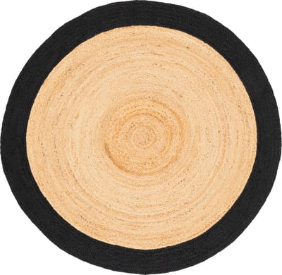 Pergamon Natuurvezel tapijt Jute Salsa rand rond