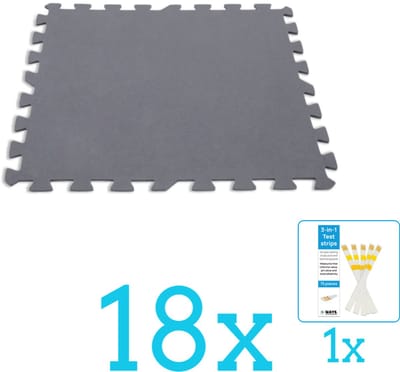 Intex - Zwembad Ondergrond - Zwembadtegels 50x50 cm - 8 Tegels - Volumebundel - Vloertegels - 18-delig
