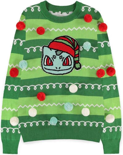 Pokémon - Bulbasaur Kersttrui - XS - Groen